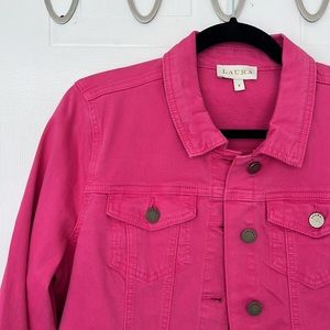 PINK JEAN JACKET #barbie Laura size 8 perfect condition
